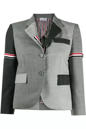 Thom Browne Fun-Mix 2ply fresco panelled blazer