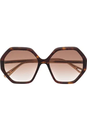 Chloé Esther hexagonal-frame sunglasses