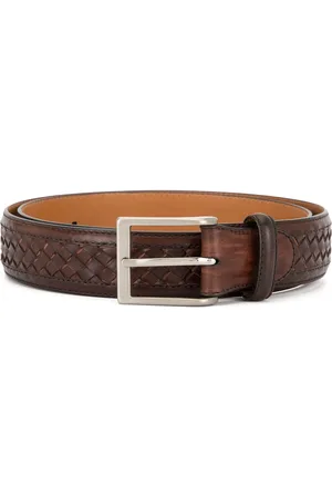 Magnanni Woven-leather belt