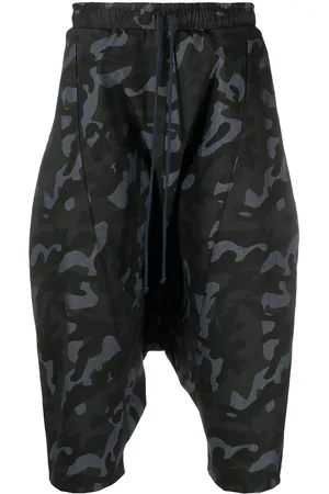 Alchemy Camouflage drop-crotch shorts