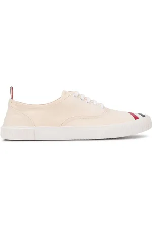 Thom Browne Heritage RWB-stripe canvas sneakers