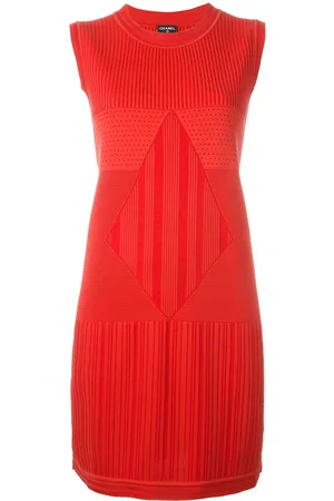 CHANEL 2010s sleeveless knit dress