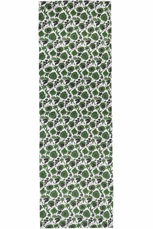 La DoubleJ Wildbird-print linen runner