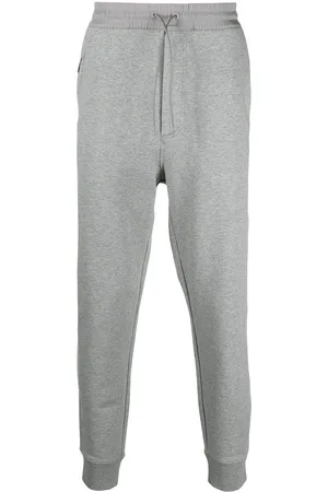 Y-3 Drawstring-waist cotton track trousers