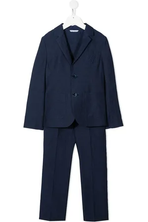 Dolce & Gabbana Logo-embroidered single-breasted blazer