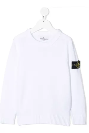 Stone Island Logo-patch cotton jumper