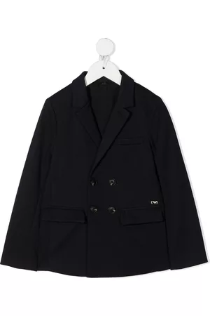 Emporio Armani Logo-embroidered double-breasted blazer