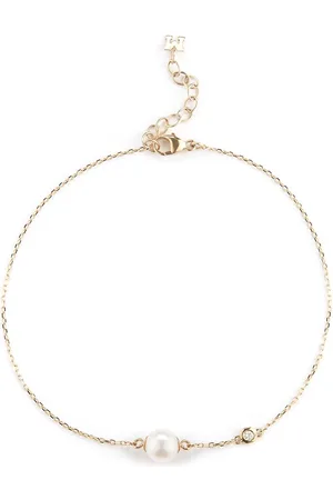 Mateo 14kt yellow diamond pearl chain bracelet