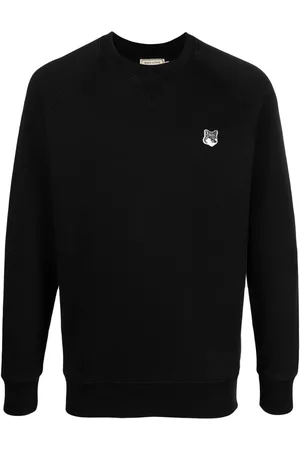 Maison Kitsuné Fox-patch cotton sweatshirt