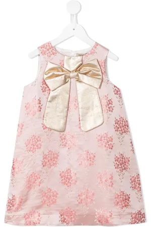 HUCKLEBONES LONDON Floral-print bow-detail dress