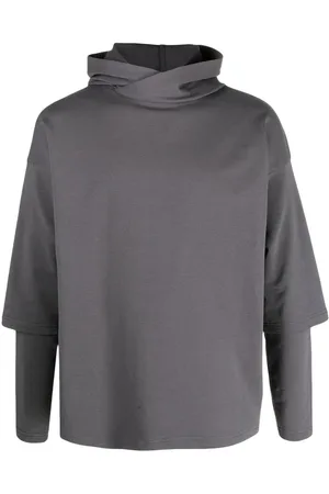 Alchemy Men Sweatshirts - Layered drop-shoulder hoodie