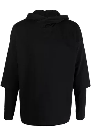 Alchemy Men Sweatshirts - Layered drop-shoulder hoodie