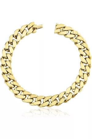 Shay 18kt yellow flat link bracelet