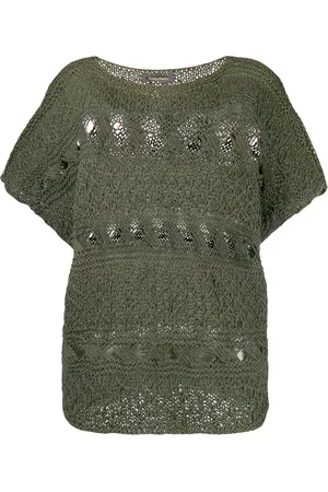 Issey Miyake 1980s open knit top