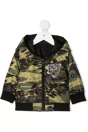 Givenchy Camouflage-print hooded jacket