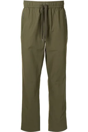 Ports V Side stripe straight-leg track pants