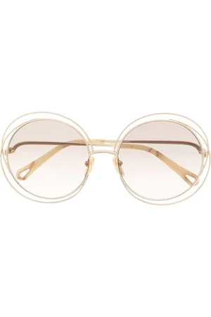 Chloé Oversized-round frame sunglasses