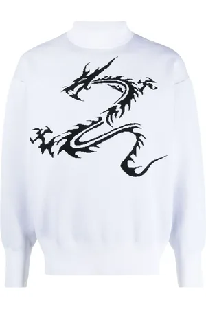 XANDER ZHOU Dragon-print jumper