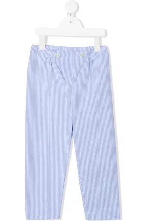 SIOLA Pinstripe-print cotton trousers