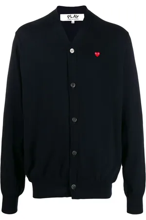 Comme des Garçons Heart logo V-neck cardigan