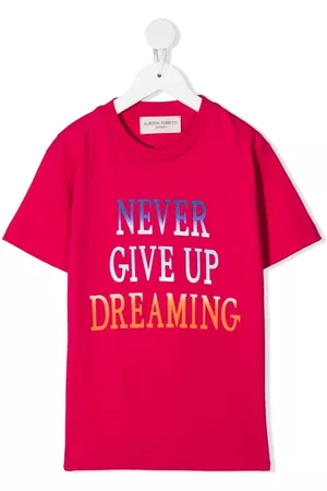 Alberta Ferretti Slogan-print cotton T-shirt