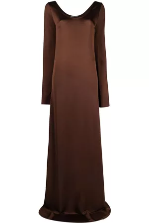 Kwaidan Editions Long-sleeve flared maxi dress