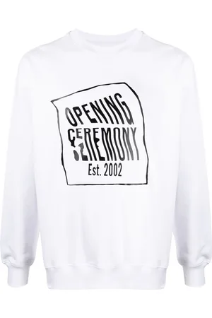Opening Ceremony Warped-logo cotton sweatshirt