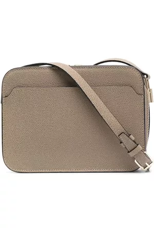 VALEXTRA Grained leather crossbody bag