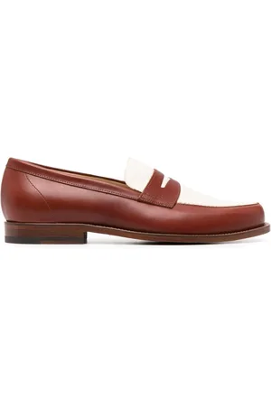 Scarosso Havana colour block loafers