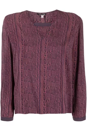 Giorgio Armani 1990s abstract print blouse