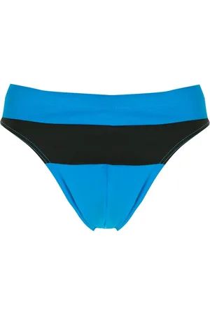 AMIR SLAMA Two-tone high-leg swimming trunks