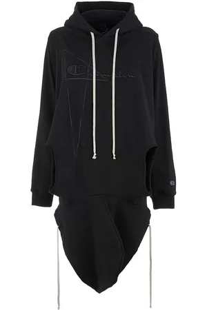 Rick Owens X Champion draped hoodie