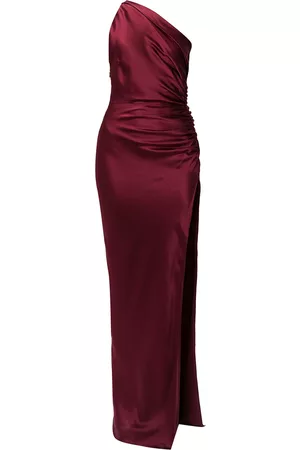 Michelle Mason One-shoulder silk gown