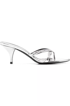 Tom Ford Metallic leather mules