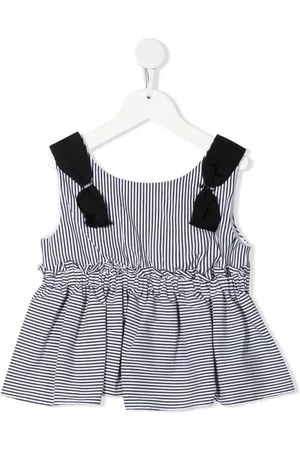 MONNALISA Striped pleated vest