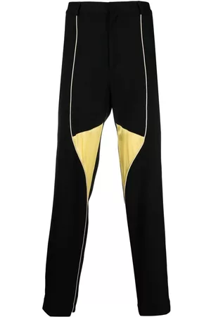 WALES BONNER Colour-block straight trousers