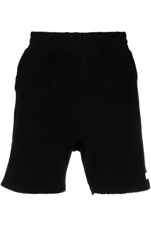 032c Logo-patch cotton shorts