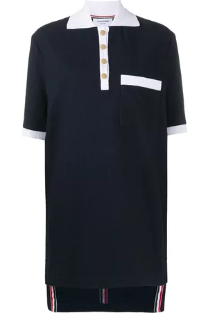 Thom Browne RWB-stripe polo dress