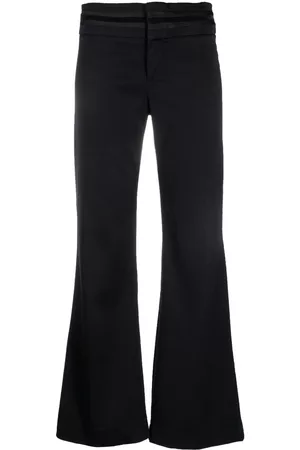 Gucci 1990s appliqué stripes flared trousers