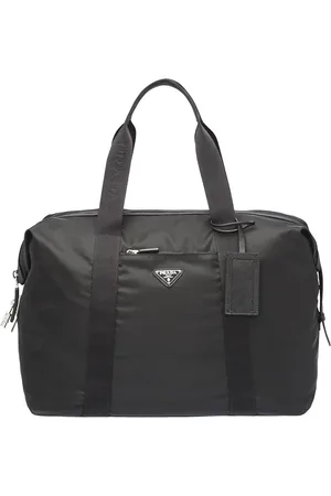 Prada Re-Nylon triangle logo holdall bag