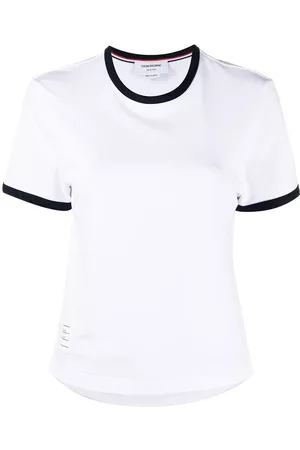 Thom Browne Asymmetric hem short-sleeve T-shirt