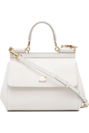 Dolce & Gabbana Small Sicily iguana-print top-handle bag