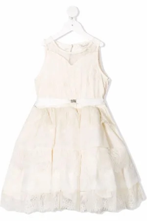 Twin-Set Lace-patterned layered dress