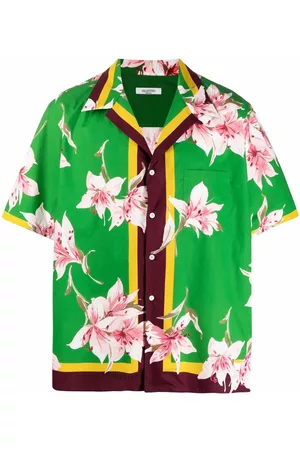 VALENTINO GARAVANI Lily print short-sleeve bowling shirt