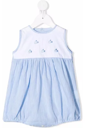 SIOLA Fish embroidery colour-block shorties