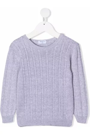 SIOLA Cable-knit cotton jumper