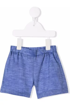 LA STUPENDERIA Cotton-linen blend shorts