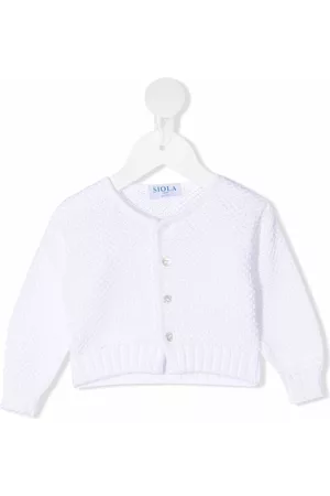 SIOLA Open-knit buttoned cardigan