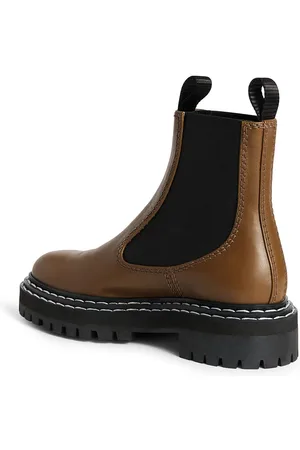 Proenza Schouler Lug sole contrast-stitch ankle boots