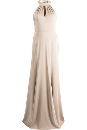 Marchesa Notte Afton halterneck dress
